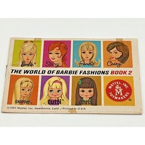 1967 Vintage World of Barbie Fashions Book 2 Mattel Made in USA